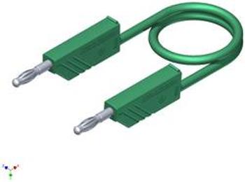 Měřicí silikonový kabel SKS Hirschmann, 1 mm², délka 1 m, zelená