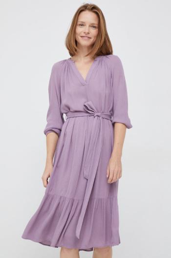 Šaty GAP fialová barva, mini