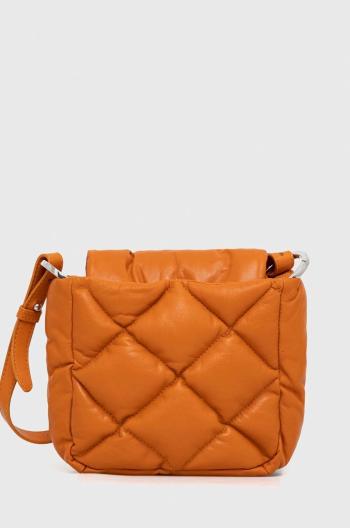 Kožená kabelka MAX&Co. oranžová barva
