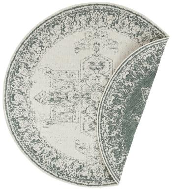 NORTHRUGS - Hanse Home koberce Kusový koberec Twin Supreme 104139 Green/Cream kruh - 140x140 (průměr) kruh cm Zelená