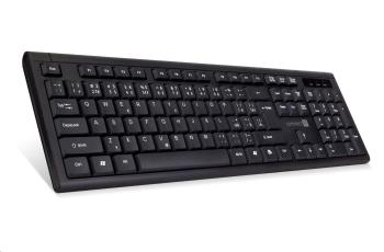 CONNECT IT kancelářská drátová klávesnice s USB hubem, CZ + SK verze, černá