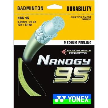 Yonex NANOGY 95 Badmintonový výplet, stříbrná, velikost UNI