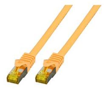 Síťový kabel RJ45 EFB Elektronik MK7001.1Y, CAT 6a (surový kabel CAT 7) , S/FTP, 1.00 m, žlutá