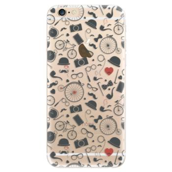 Odolné silikonové pouzdro iSaprio - Vintage Pattern 01 - black - iPhone 6/6S