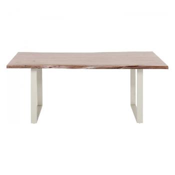 Stůl Harmony Walnut 160×80 cm – stříbrný