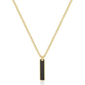Brosway Módní pozlacený náhrdelník s kubickými zirkony Backliner BIK112