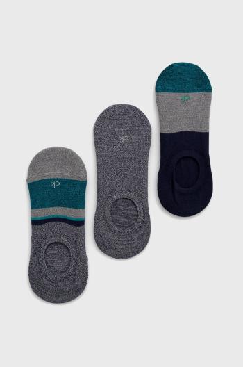 Ponožky Calvin Klein (3-pack) šedá barva