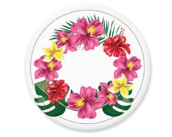 Placka Rámeček - tropické květiny
