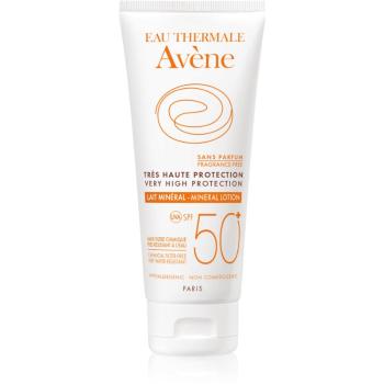 Avène Sun Minéral ochranné mléko bez chemických filtrů a parfemace SPF 50+ 100 ml