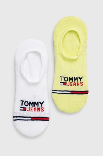 Ponožky Tommy Jeans 2-pack béžová barva