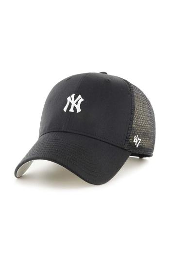 Kšiltovka 47brand MLB New York Yankees černá barva, s aplikací, B-BRNMS17CTP-BK