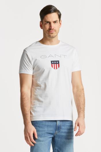 TRIČKO GANT SHIELD SS T-SHIRT bílá 5XL