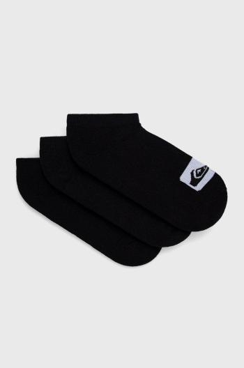 Ponožky Quiksilver ( 3-pak) pánské, černá barva