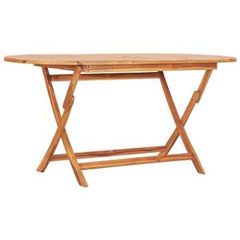  Skládací zahradní stůl 160 x 80 x 75 cm masivní teakové dřevo (48998)