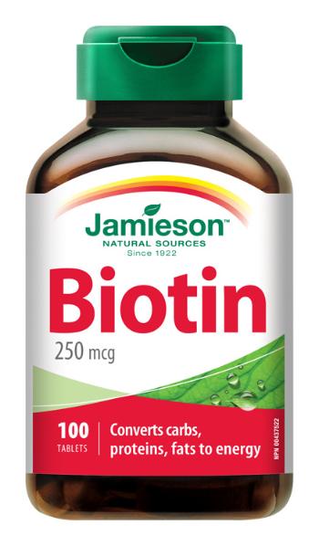 Jamieson Biotin 250 μg 100 tablet