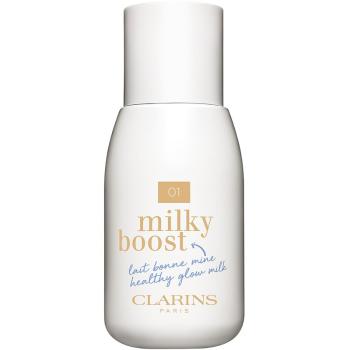 Clarins Milky Boost tónovací mléko pro sjednocení barevného tónu pleti odstín 01 Milky Cream 50 ml
