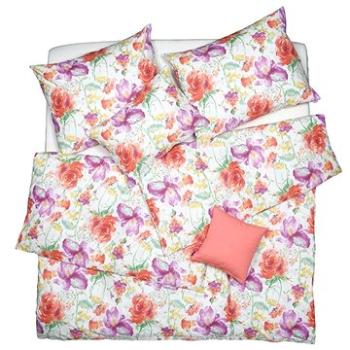 SCANquilt povlečení KLASIK DESIGN bloom červenofialová (30535)