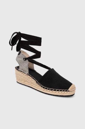 Espadrilky Gant Luliza černá barva, na klínku, 28568593.G00