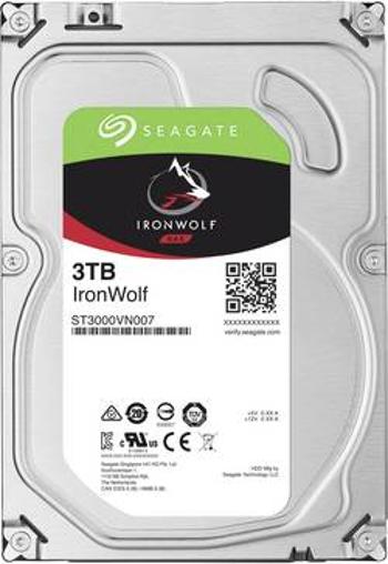 Interní pevný disk 8,9 cm (3,5") Seagate IronWolf™ ST3000VN007, 3 TB, Bulk, SATA III