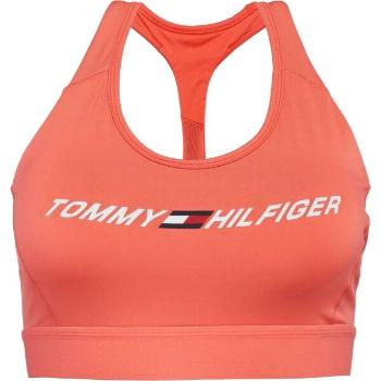 Tommy Hilfiger MID INTENSITY GRAPHIC RACER BRA Dámská sportovní podprsenka, lososová, velikost