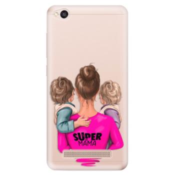 Odolné silikonové pouzdro iSaprio - Super Mama - Two Boys - Xiaomi Redmi 4A