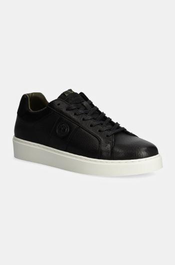 Kožené sneakers boty Barbour Ponting černá barva, MFO0779BK31