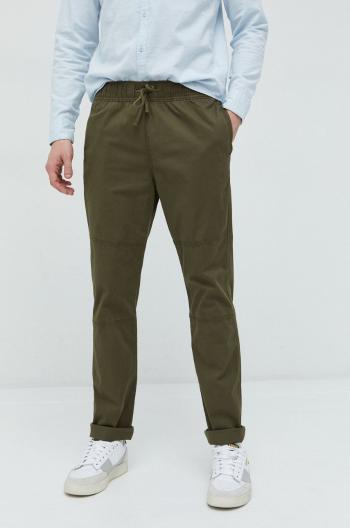 Kalhoty Hollister Co. pánské, zelená barva, přiléhavé