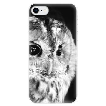 Odolné silikonové pouzdro iSaprio - BW Owl - iPhone SE 2020