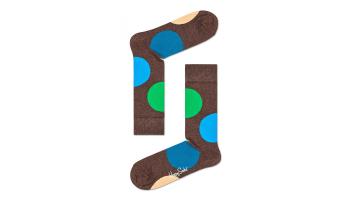 Happy Socks Jumbo Dot Sock hnědé JUB01-8500