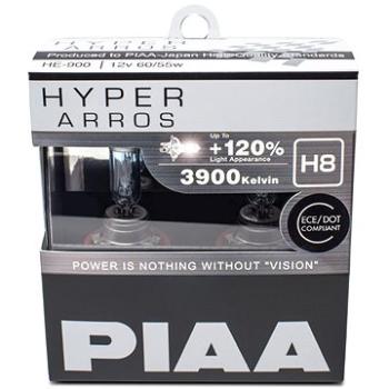 PIAA Hyper Arros 3900K H8 + 120% zvýšený jas, 2ks (HE-904)