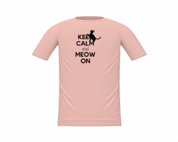 Dětské tričko Keep calm and meow on