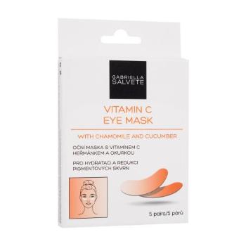 Gabriella Salvete Vitamin C Eye Mask 5 ks maska na oči pro ženy na pigmentové skvrny; na rozjasnění pleti; na dehydratovanou pleť