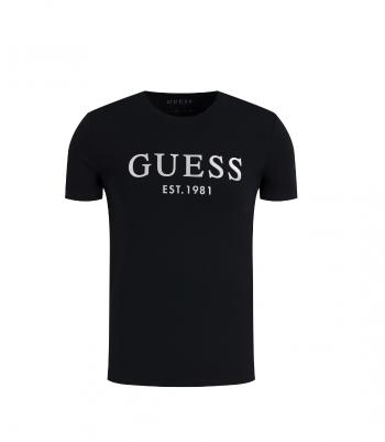 Guess GUESS pánské černé tričko ARGENTÉ