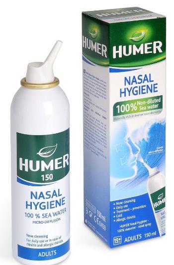 Humer Hygiena nosu 100% mořská voda pro dosp. 150 ml