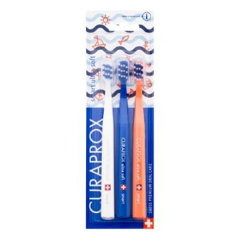 Curaprox Smart Ultra Soft Trio Sailing Limited Edition klasický zubní kartáček zubní kartáček 3 ks unisex