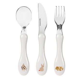 Lässig Cutlery 3pcs Little Mateys oranžová