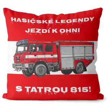 Polštář Hasičské legendy – Tatra 815 (Velikost: 40 x 40 cm)