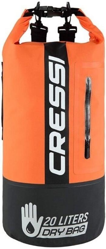 Cressi Dry Bi-Color Black/Orange 20 L Vodotěsný vak