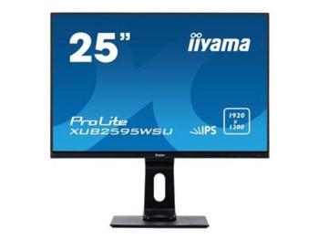 25" iiyama XUB2595WSU-B1: IPS, WUXGA (16:10)@75Hz, 300cd/m2, 4ms, VGA, HDMI, DP, USB, height, pivot, XUB2595WSU-B1