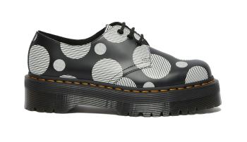 Dr. Martens 1461 Polka Dot Smooth Leather Platform Shoes černé DM26879009