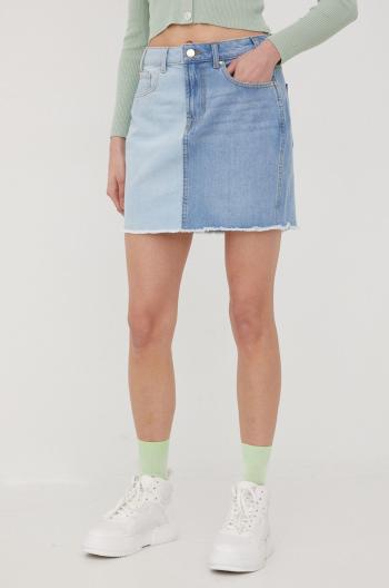 Džínová sukně Only mini, jednoduchý