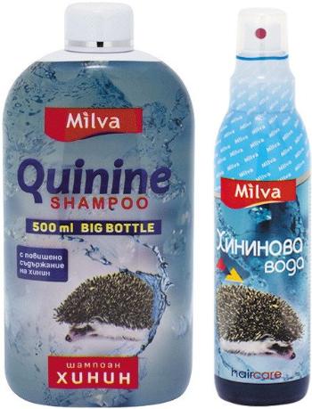 Milva Big Šampon chinin 500 ml + Chininová voda s pumpičkou 200 ml