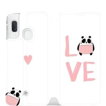 Flipové pouzdro na mobil Samsung Galaxy A20e - MH09S Panda LOVE (5903226908370)