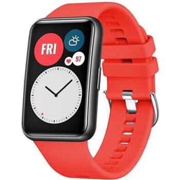 FIXED Silicone Strap pro Huawei Watch FIT červený (FIXSSTB-1054-RD)