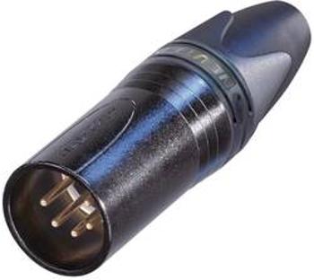 XLR kabelová zástrčka Neutrik NC5MXX-B, rovná, 5pól., 3,5 - 8 mm, černá