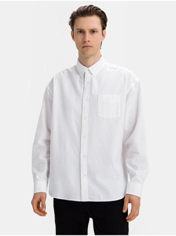 Bílá pánská košile ls ox oversized