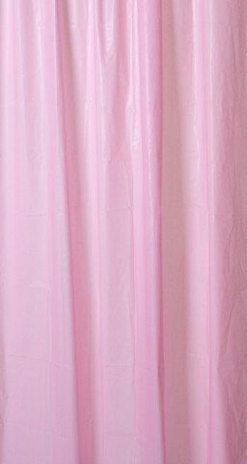 AQUALINE Sprchový závěs 180x200cm, vinyl, růžová ZV021