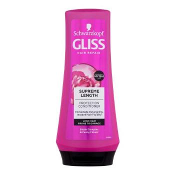 Schwarzkopf Gliss Supreme Length Protection Conditioner 200 ml kondicionér pro ženy na poškozené vlasy; na roztřepené konečky