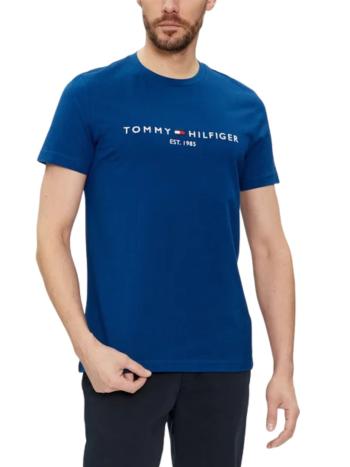 Tommy Hilfiger pánské tmavě modré triko Logo