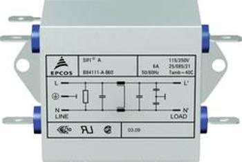 Odrušovací filtr Epcos B84111AB120, 115/250 V, 50 až 60 Hz, 250 V/AC, 20 A